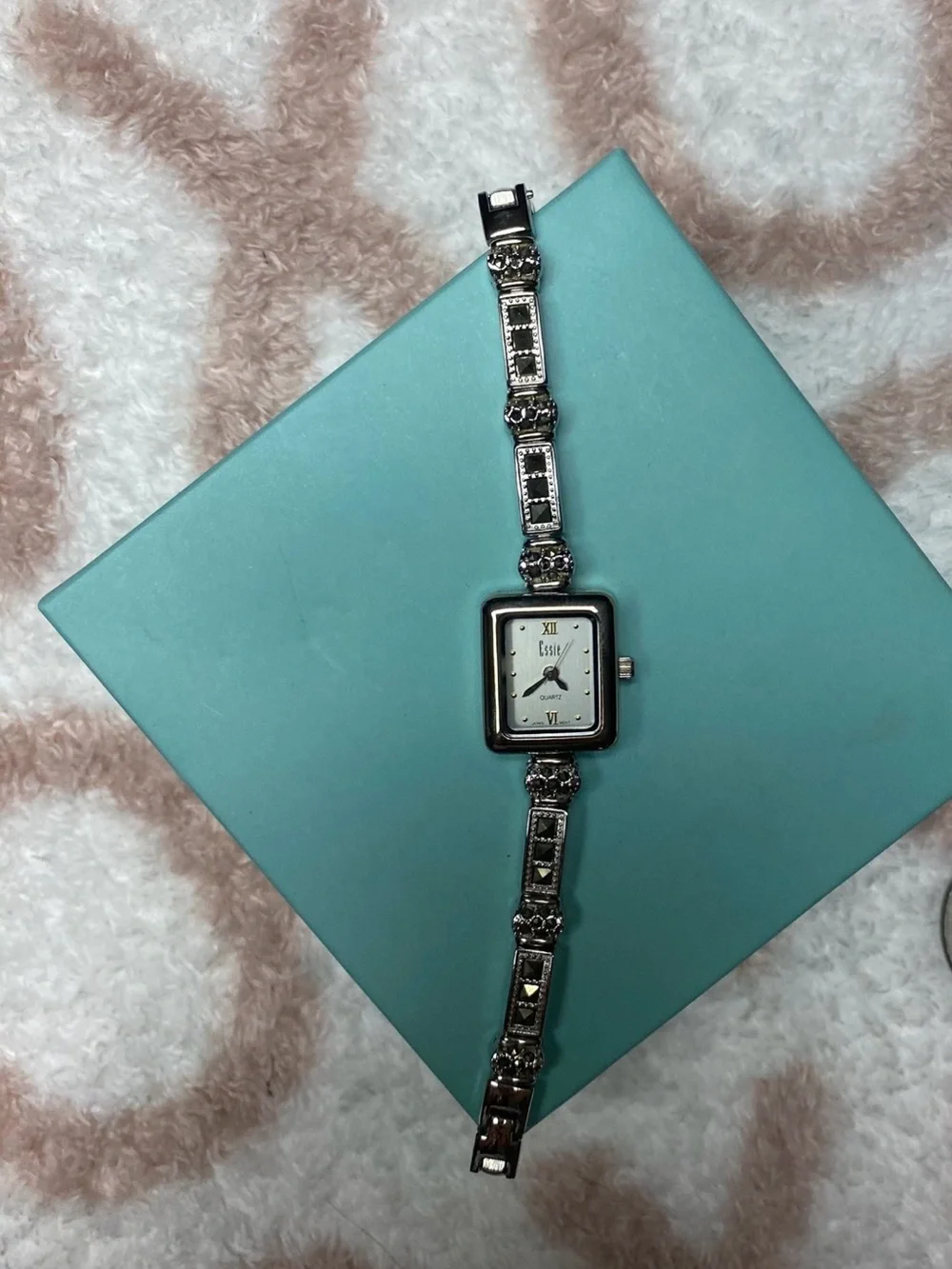 Vintage Essie Stainless Steel Marquisette Dainty Watch